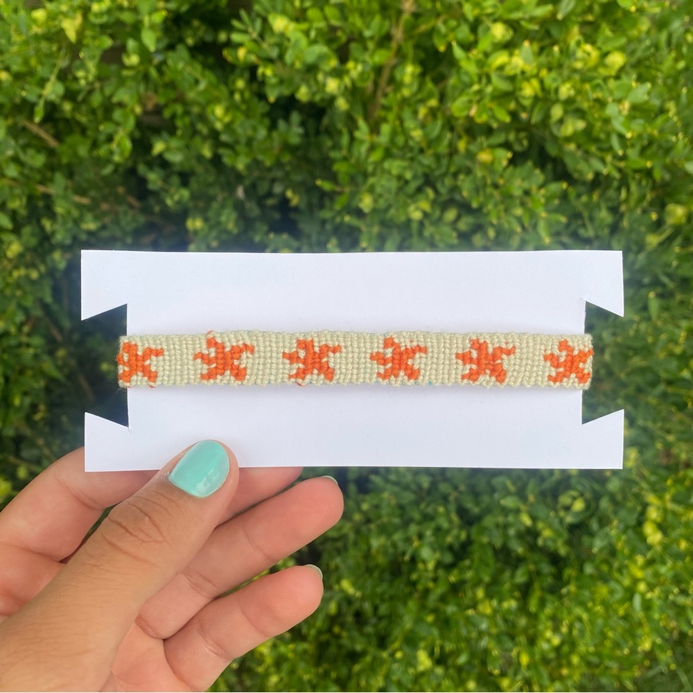 Starfish threaded friendship bracelet